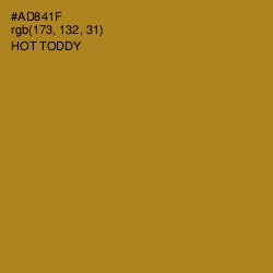 #AD841F - Hot Toddy Color Image